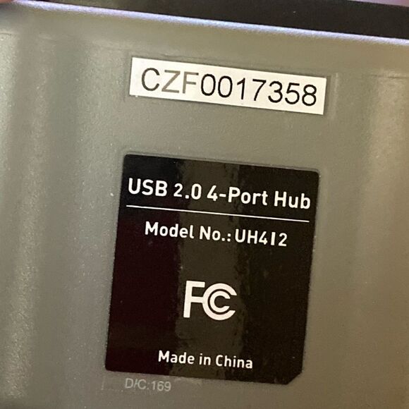 Ativa UH412 USB 2.0 4-Port Desktop Hub w/Power Supply - Picture 4 of 5